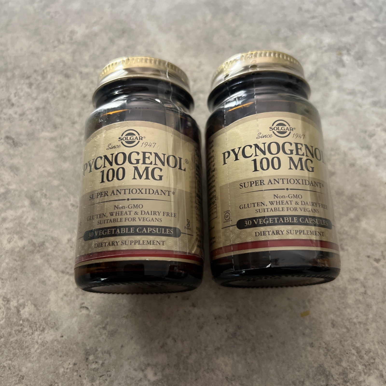 2X Solgar Pycnogenol 100mg Vegetable Capsule – 30 Count (02306) EXP 07/2028