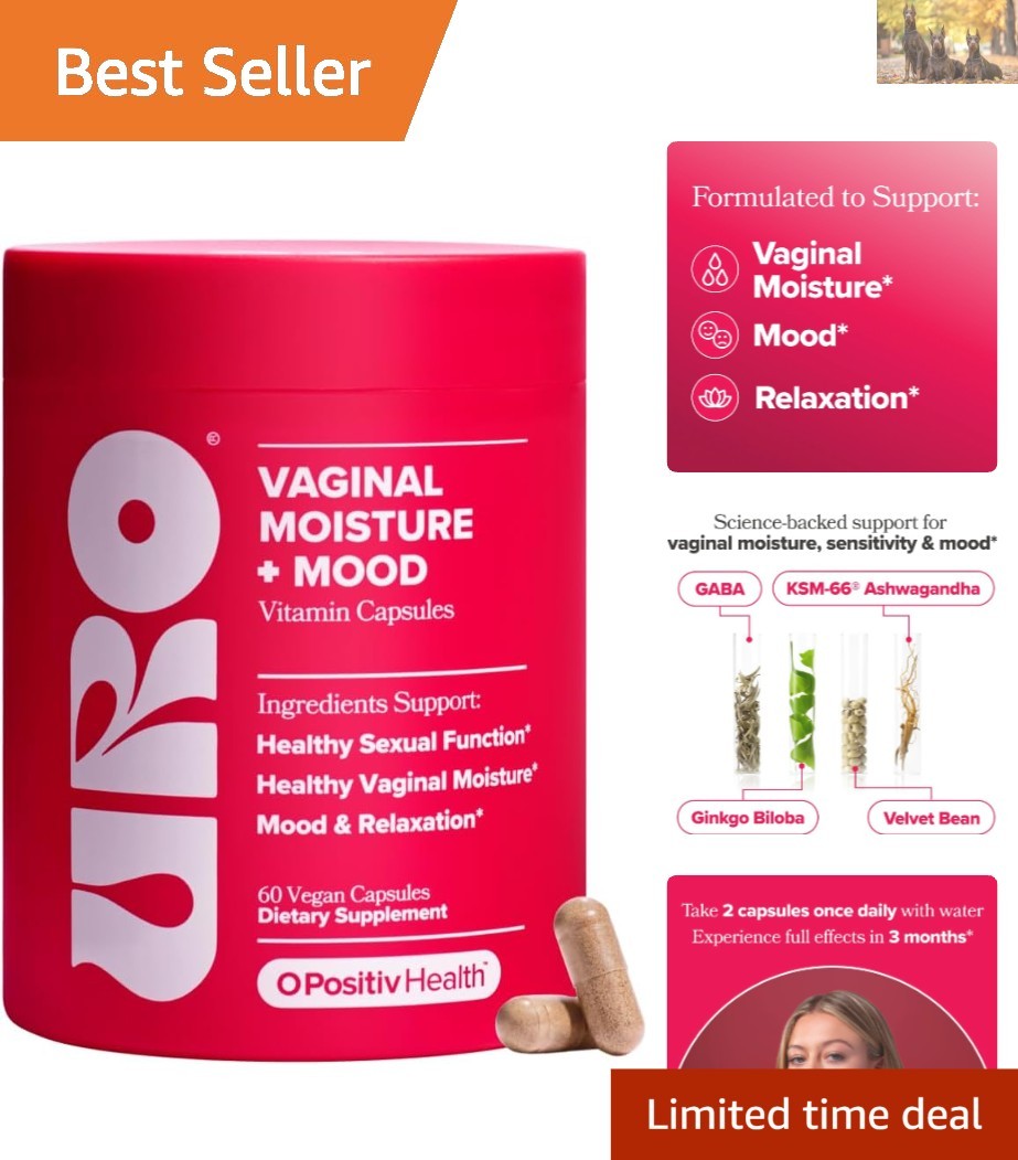 URO Vaginal Moisture & Mood Supplement – Enhances Comfort & Relaxation (60 Caps)
