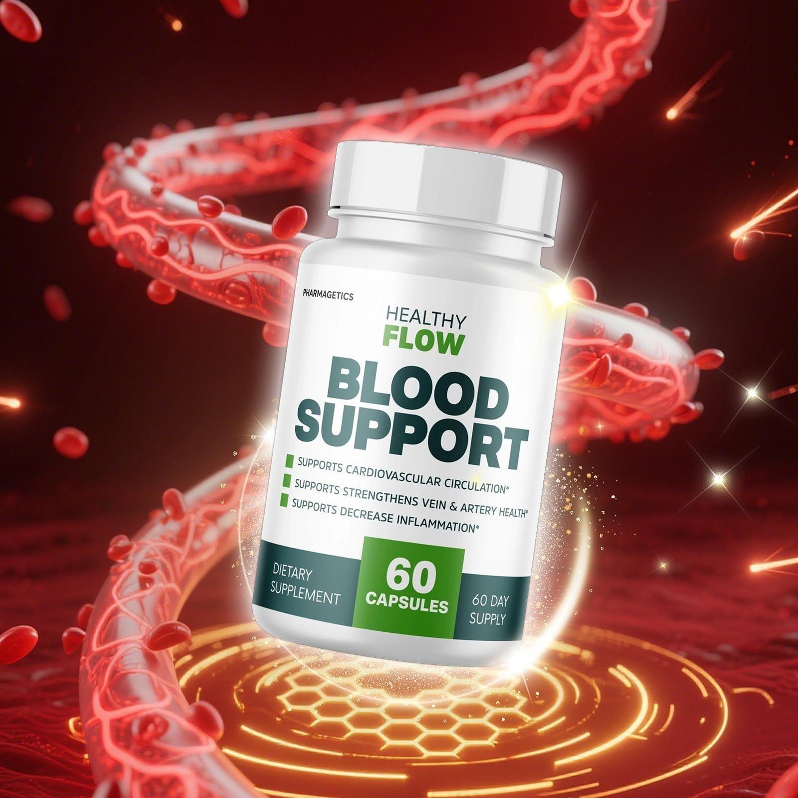 2Pack Healthy Flow Blood Support, Cardiovascular Circulation 120 softgels SKY