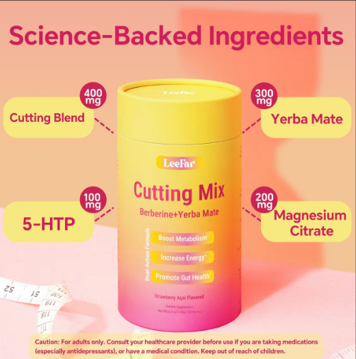 Leefar Cutting Drink Mix – Berberine, Chromium, 5-HTP, Yerba Mate &Magnesium