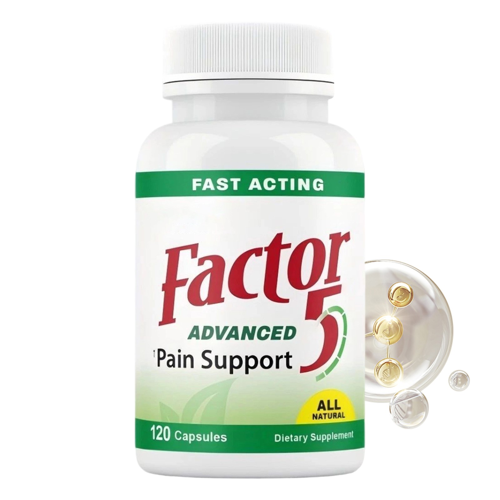 Free Med Living Factor 5 – Natural Joint & Muscle Support Complex – 120 Capsules