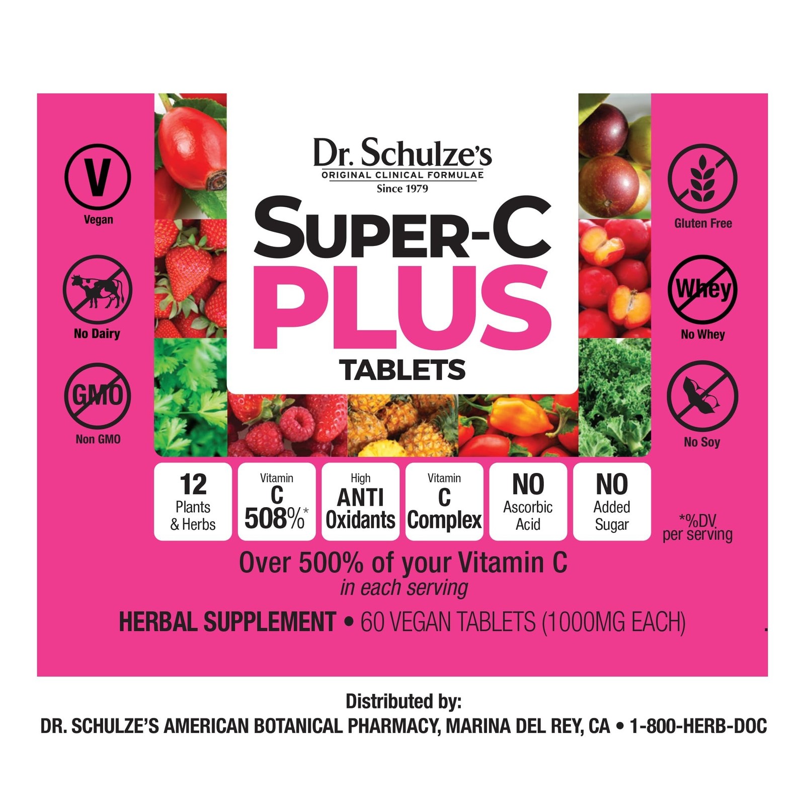 Dr. Schulze’s | Super-C Plus | Vitamin C Complex | Clinical Herbal … Fast Ship
