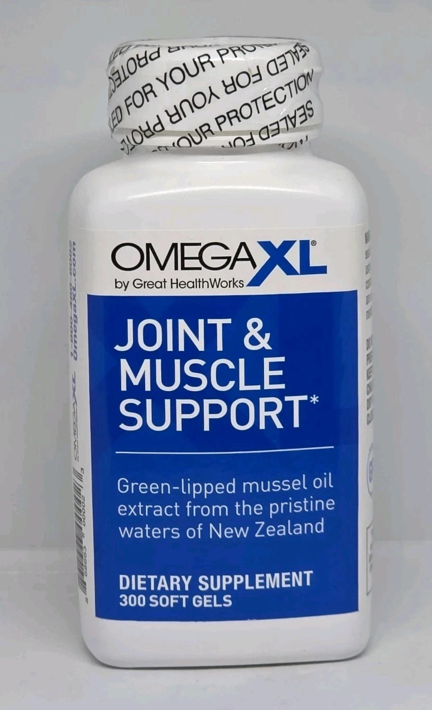 Omega XL Green Lipped Mussel Oil Extract 300 Capsules Dietary Supplement