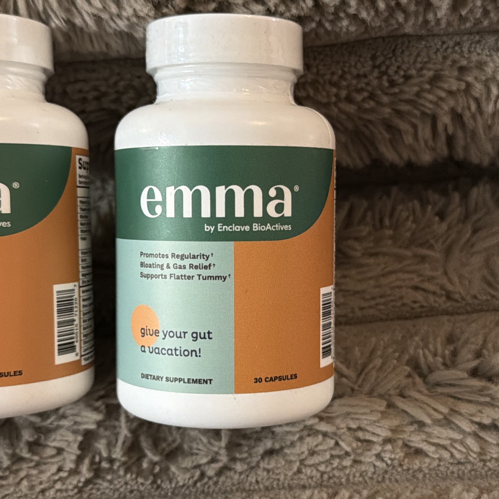 (2) Emma by Enclave BioActives Gut Relief Capsules 60ct Digestive Support