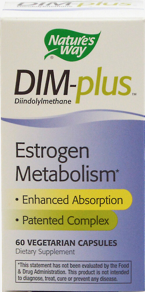 Nature’s Way DIM-Plus Diindolylemethane Estrogen Metabolism Vegetables 60 caps