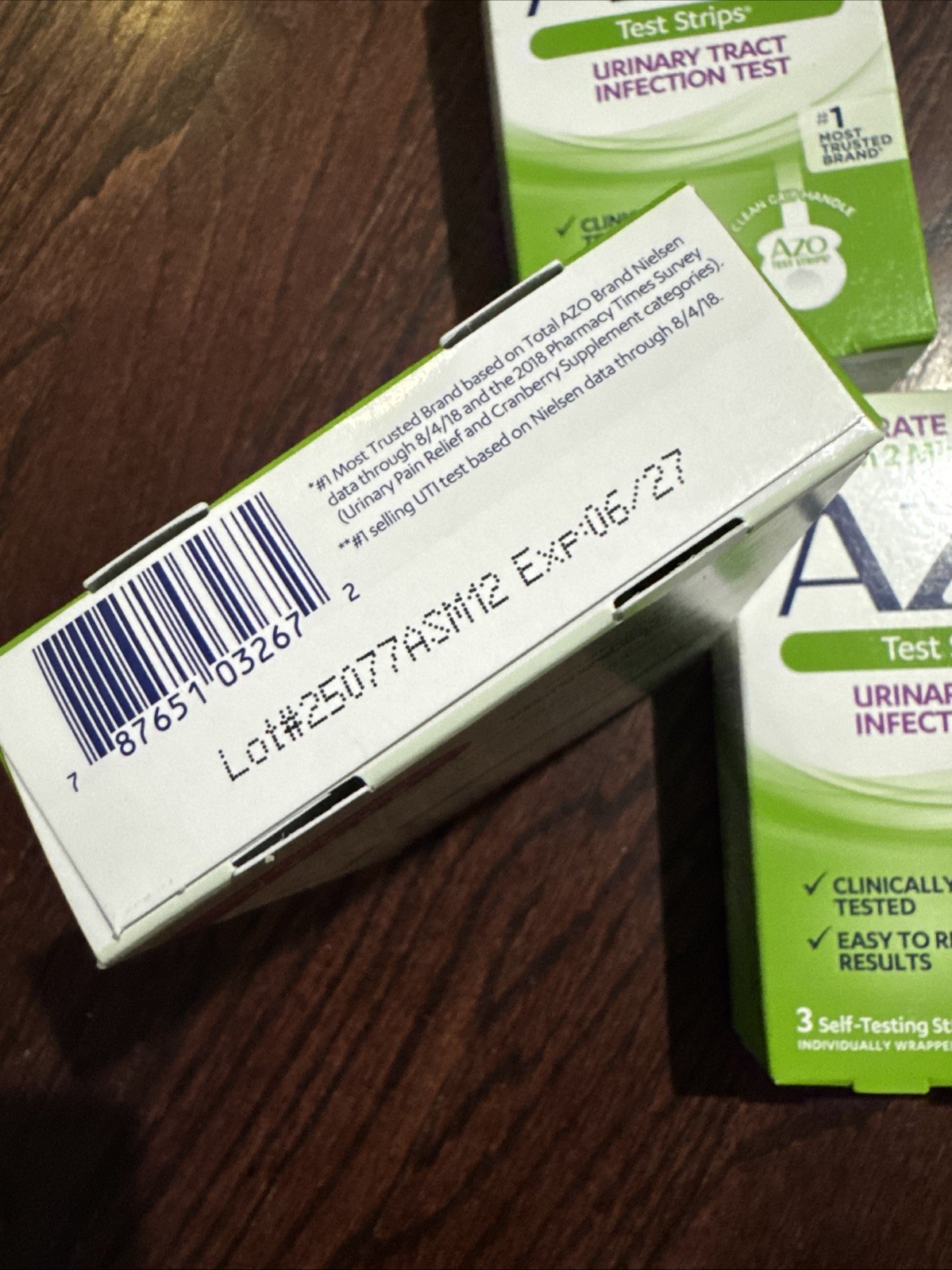AZO Urinary Tract Infection (UTI) Self-Testing Strips 3ct 06/2027- Lot of 3. New