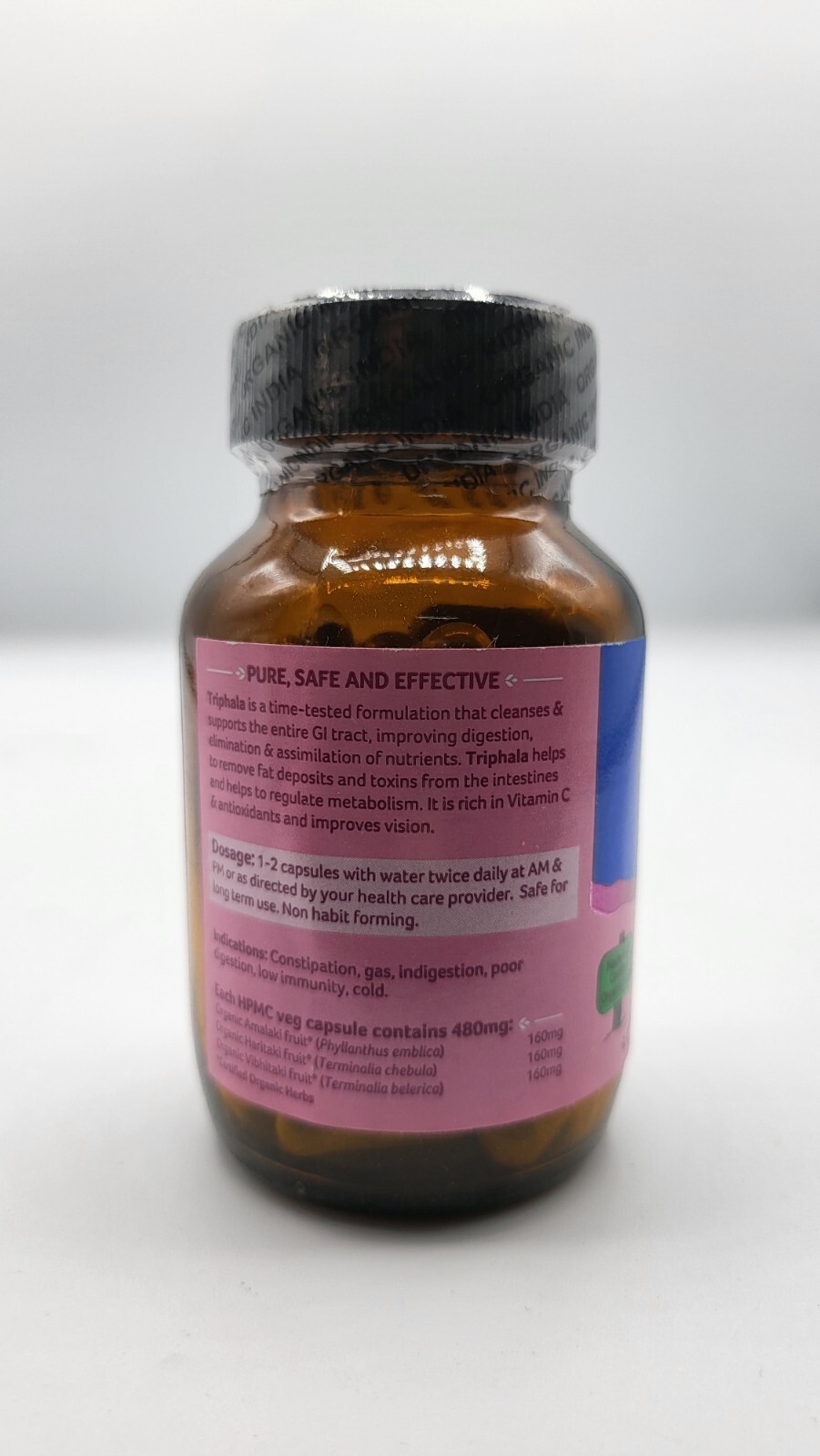 Triphala Organic India 3 BOX 180 caps Exp.2025 Digestion Colon Immunity Support