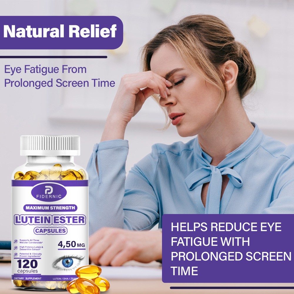 120pcs Lutein Softgels 480mg – Antioxidant Eye Health Vision Support Supplement