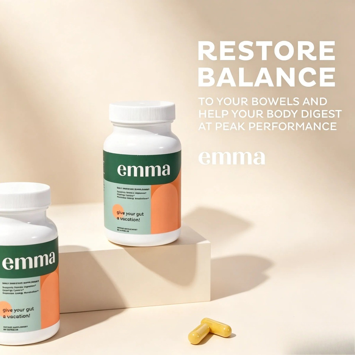 Emma Gut Health Supplement – Magnesium, Berberine, Vitamin D & Quercetin
