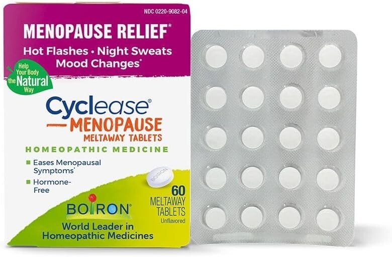 2 x Boiron Cyclease Menopause Relief, 60 Meltaway Tablets each – Newest Exp.