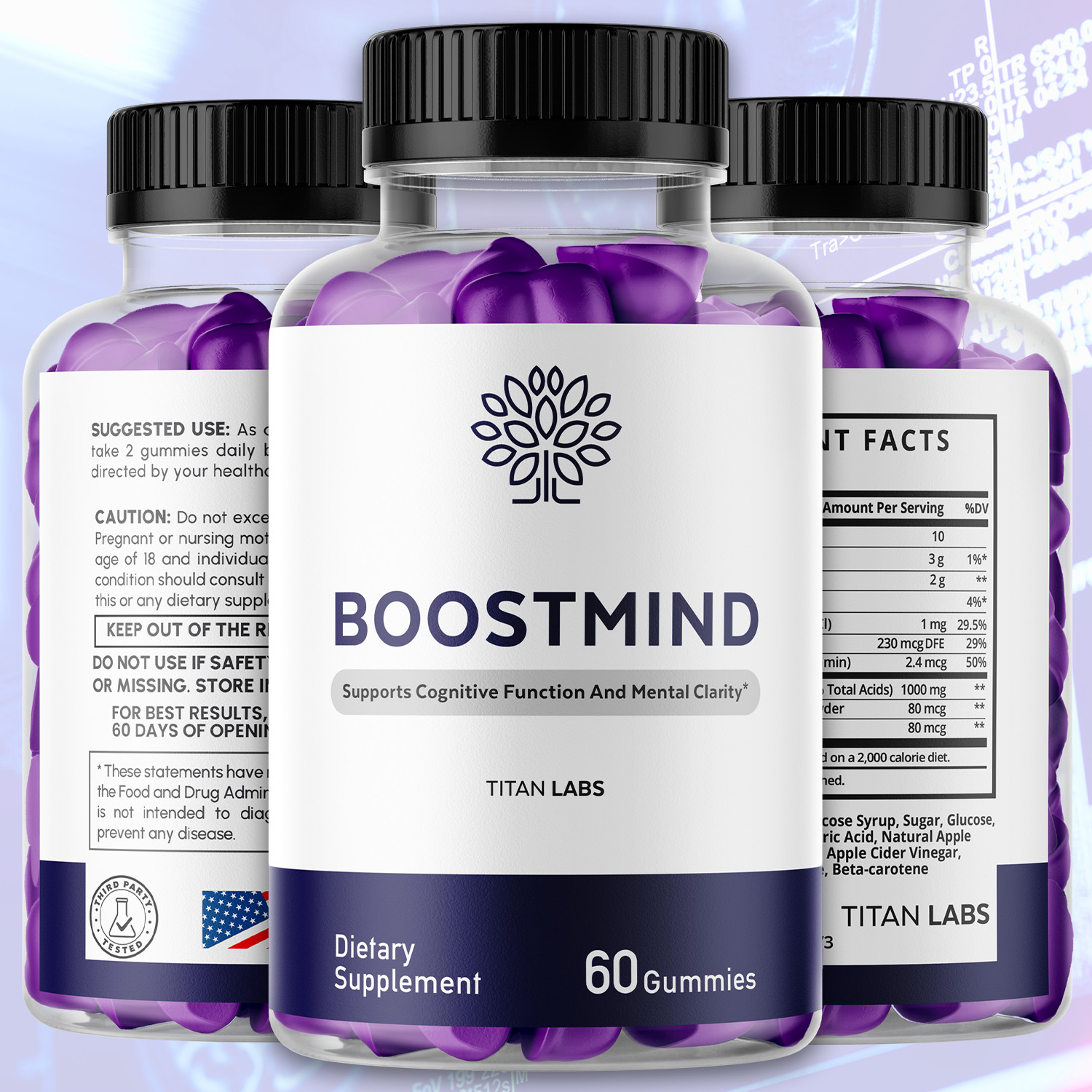 (5 Pack) Boostmind Gummys Advanced Brain Support Vitamin Boost Mind 300 Gummies