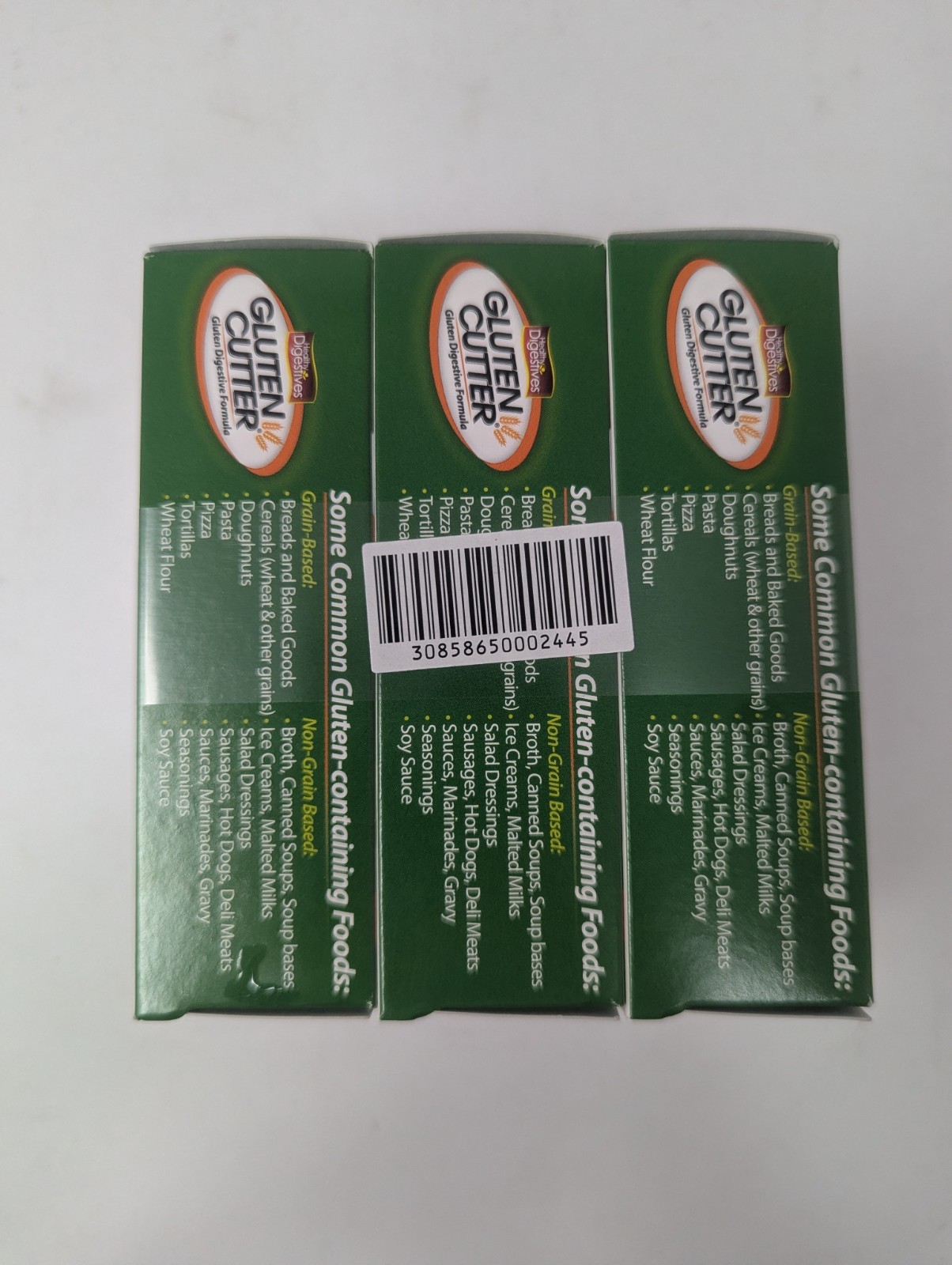 3 PACK Healthy Digestives Gluten Cutter Helps Digest Grains 30 Capsules