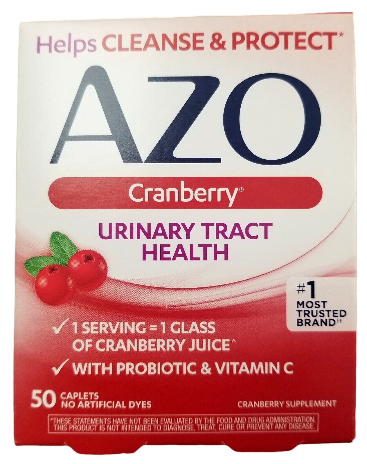 AZO URINARY TRACT HEALTH CRANBERRY 50 Caplets ^