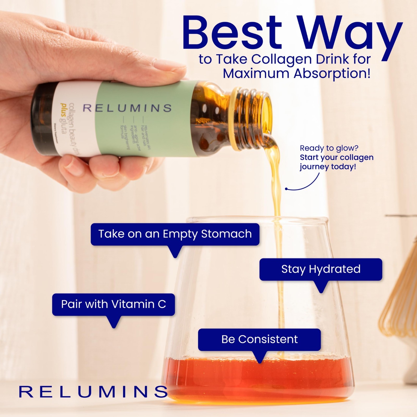 Relumins Advance Rejuvenating Collagen Beauty Drink Apple Flavor 3 Boxes