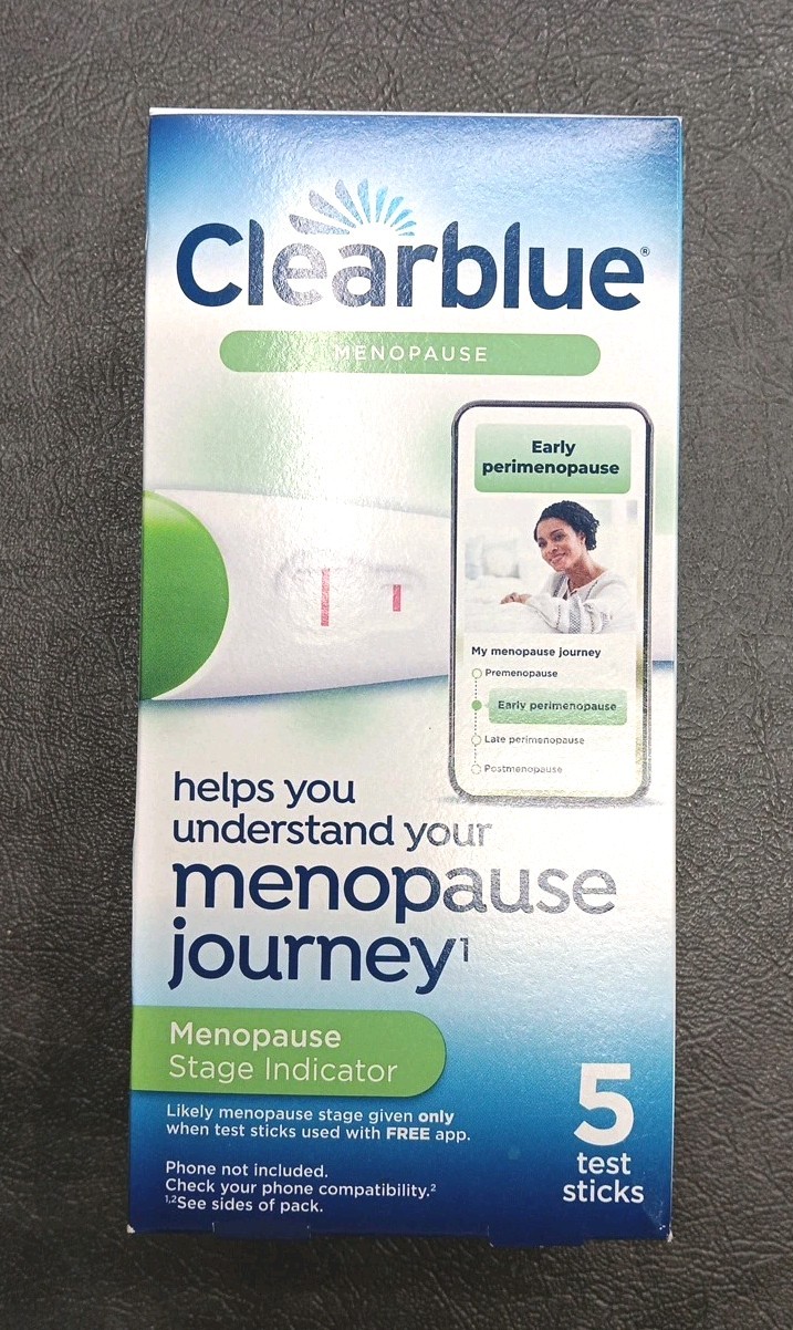 Clearblue Menopause Stage Indicator 5 Test Sticks Exp 02-2026 SEALED
