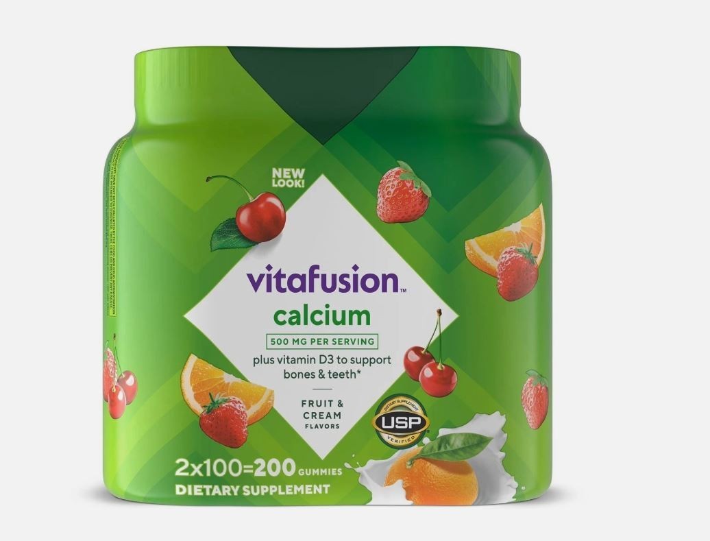 Vitafusion Calcium + D3 Vitamin Gummies, 200 ct Great Price Free Shipping