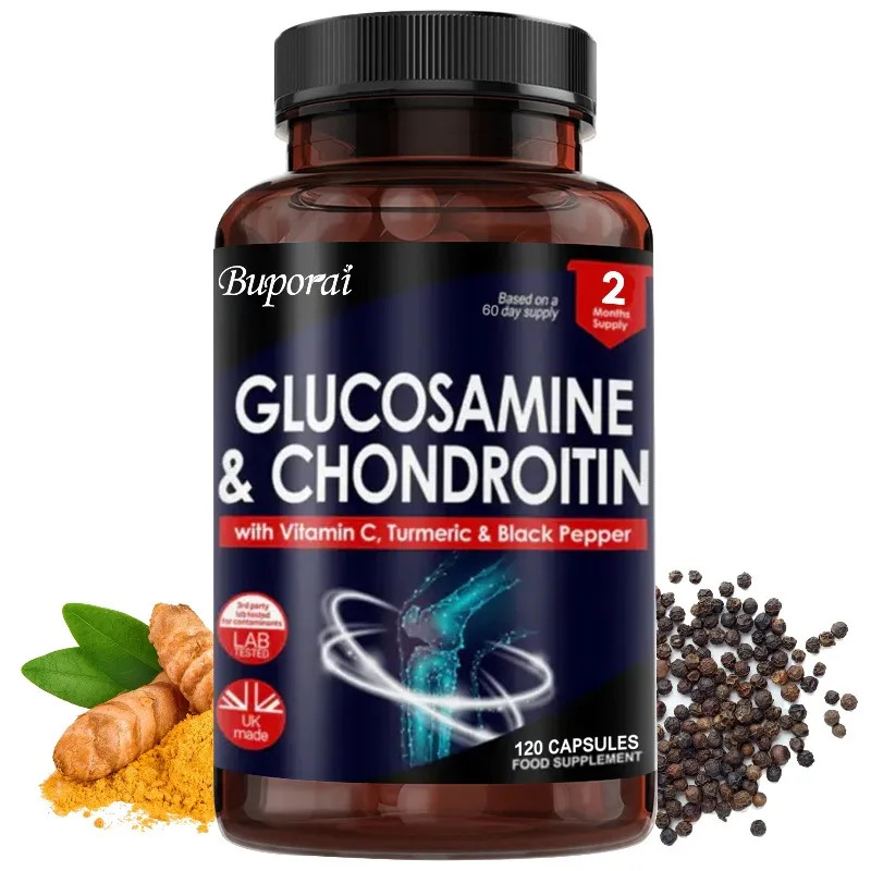 Glucosamine and Chondroitin 120pcs,Protects Cartilage, Bone and Joint Health