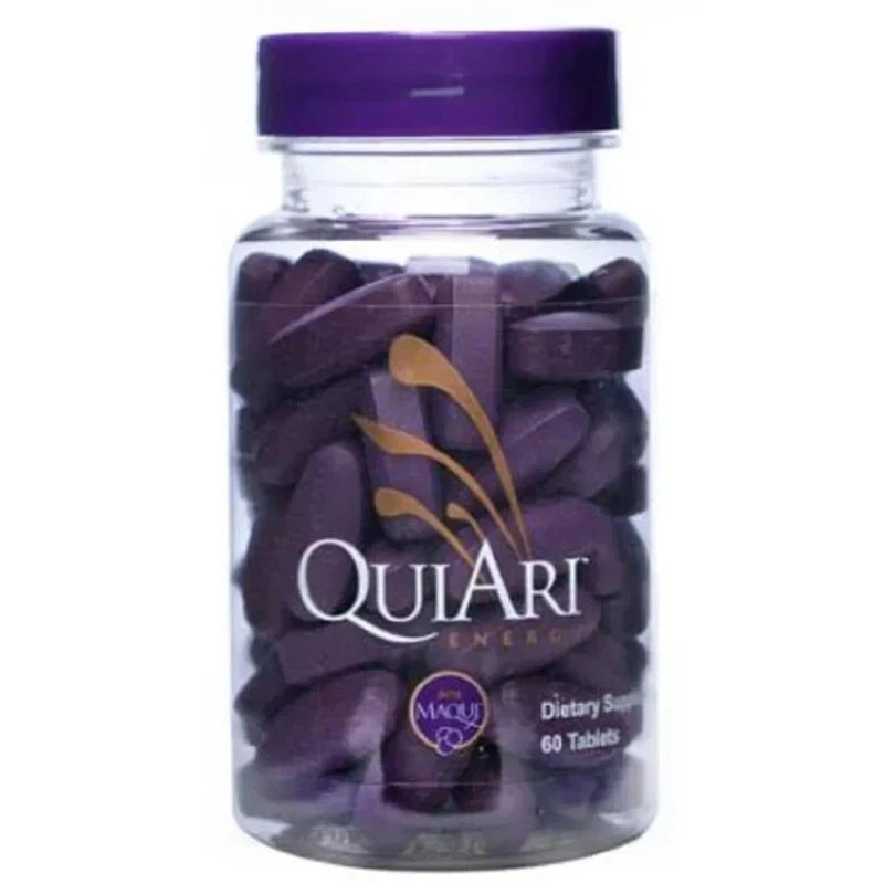 60ct Bottle QuiAri Energy Pills Natural Energy Supplement, BB 12/2025, S5