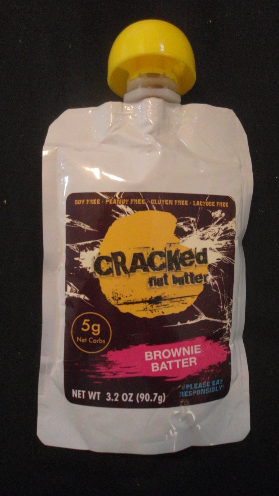 (4) Cracked Nut Butter 3.2 Oz Brownie Batter 5 g Net Carbs No Gluten