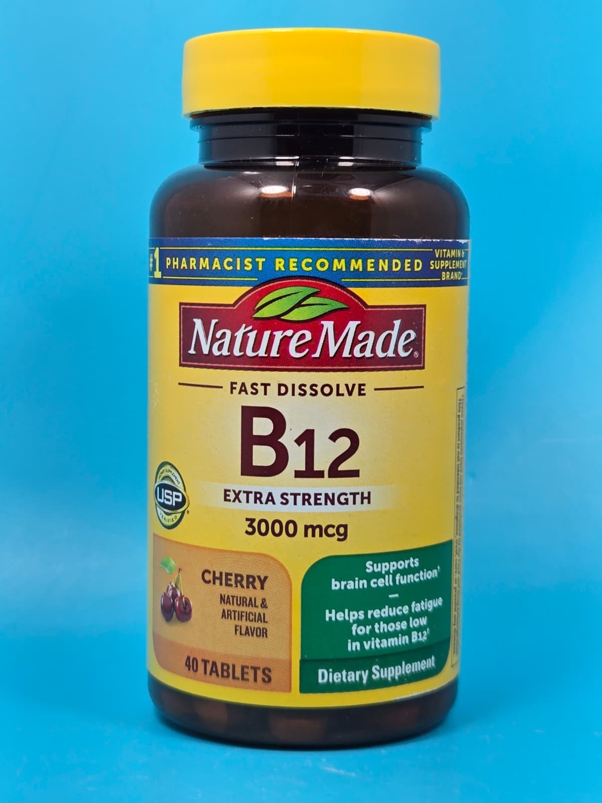 Nature Made Vitamin B12 3000 mcg, Easy to Take Sublingual B12 Exp 03/2028+