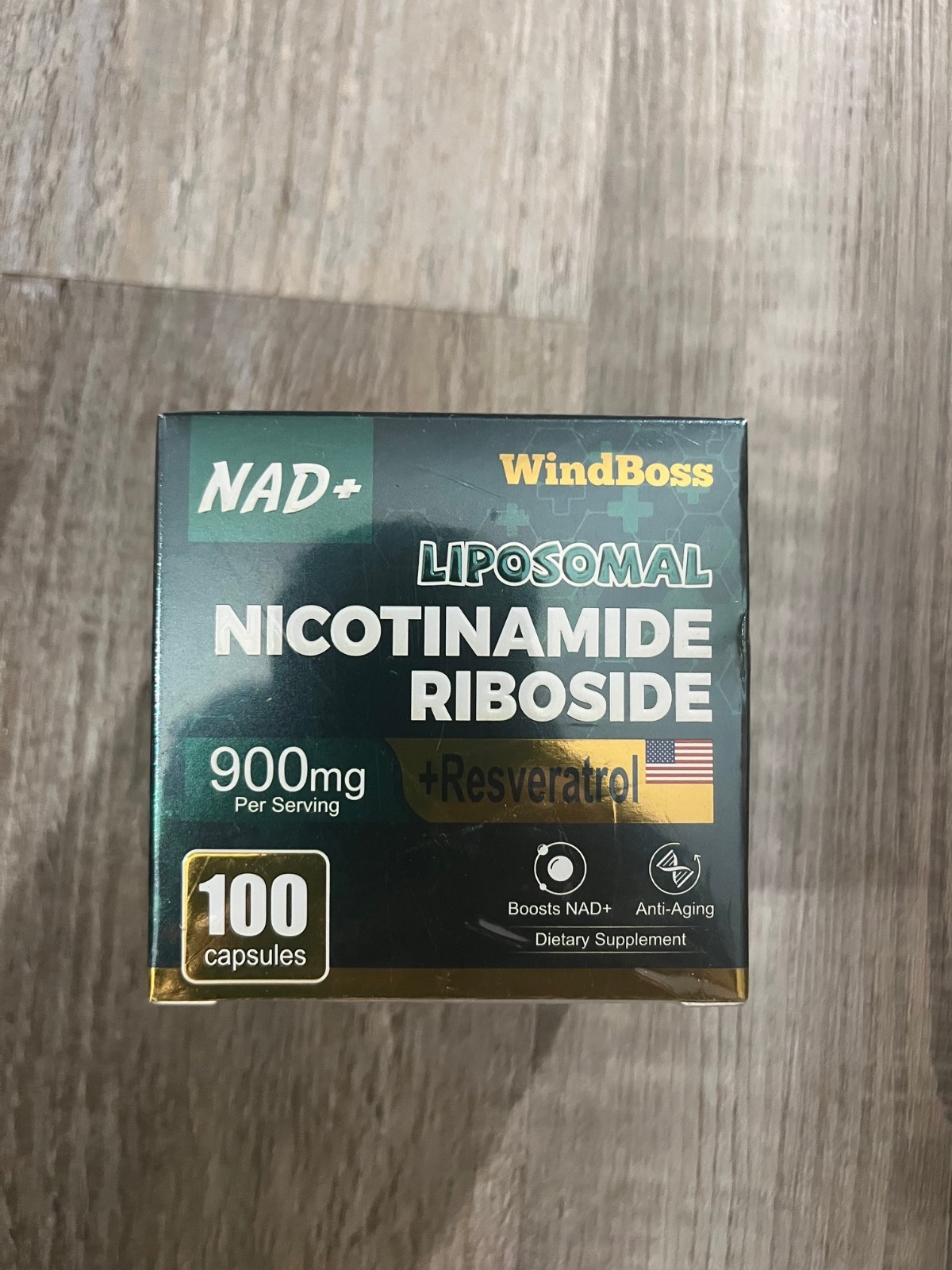 4 Pack – Windboss NAD Nicotinamide Riboside Resveratrol Liposomal Exp: 10/2026