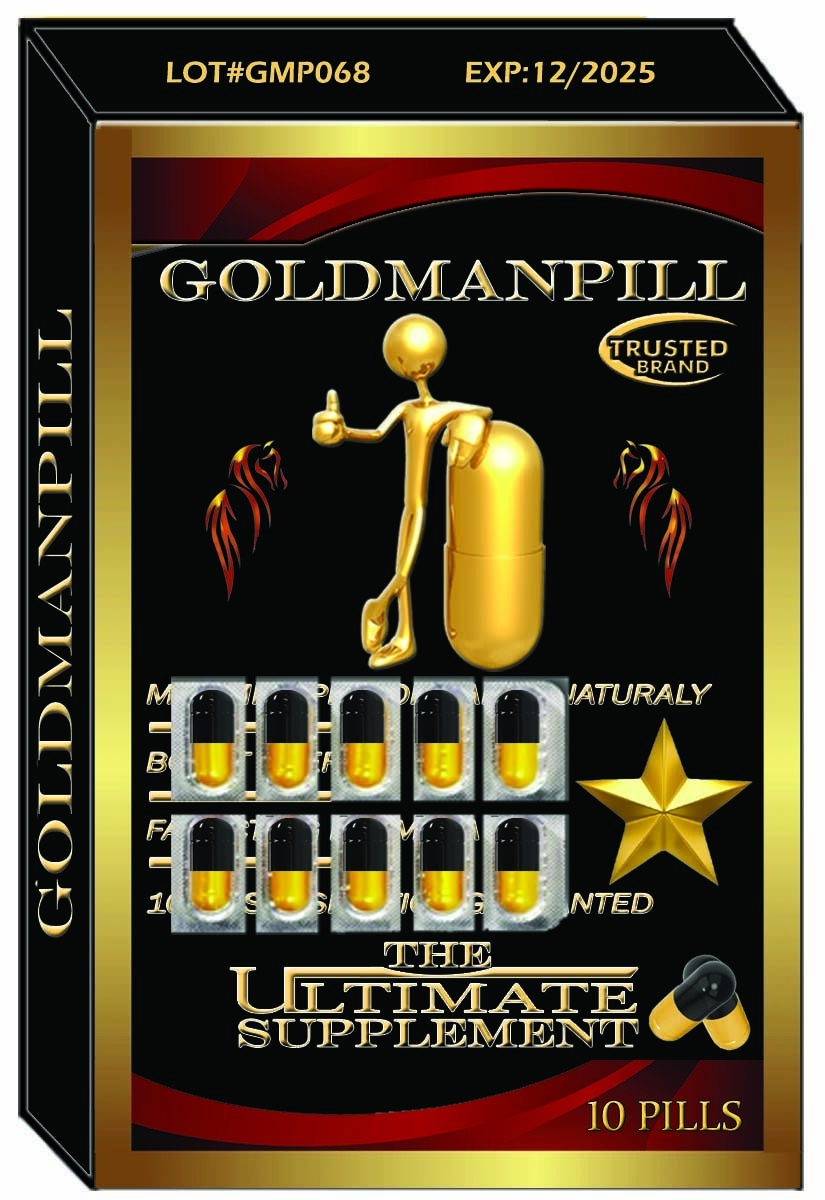 Natural Testosterone Booster -GOLDMANPILL, Improve Strength & Growth