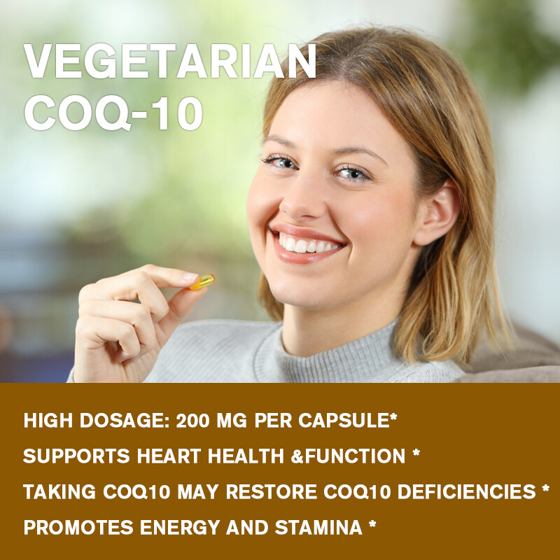 Coenzyme Q-10 CoQ10 120 Capsules 200mg Heart Health Energy Support 1/2/4 Bottles