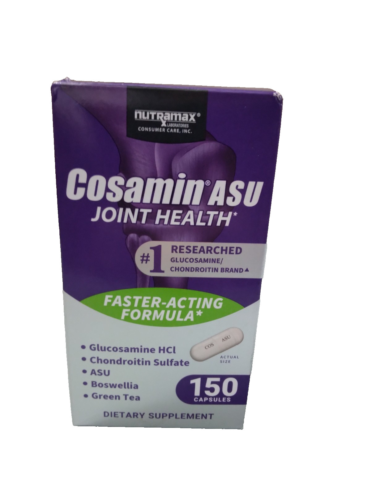 NUTRAMAX Cosamin ASU joint health 150 caps 12/28 exp. New in box FREE SHIPPING