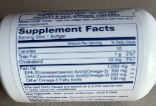 Rugby Sea-Omega, High Potentcy, 1000 mg 50 Softgels, Exp 01/2026