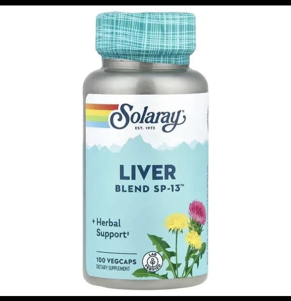 SOLARAY Liver Blend SP-13, 100 VegCaps 2 Bottles NEW