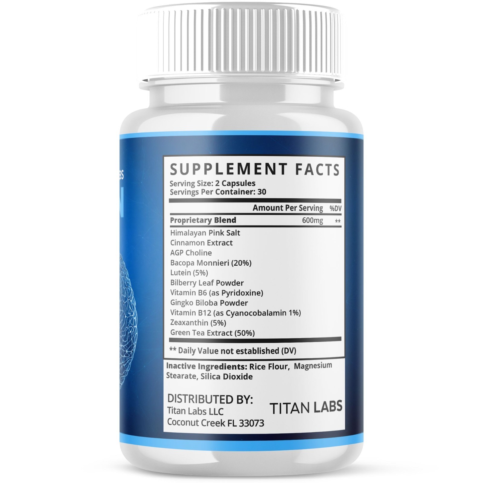 (5 Pack) MemoryOn Pill Nootropic Natural Brain Supplement Memory On 300 Capsules