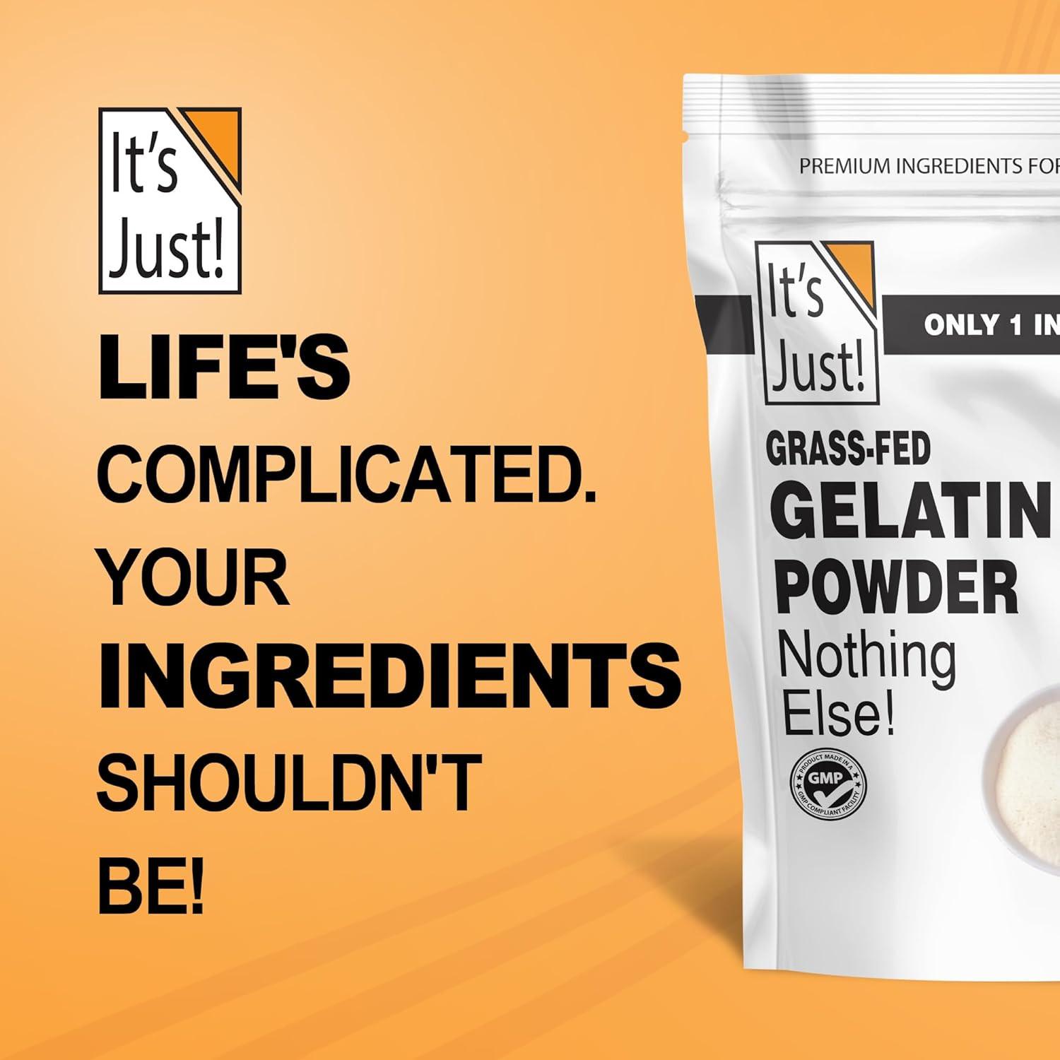 100% Gelatin Powder 2 lb Unflavored Grass Fed Beef Keto Non GMO 32 oz