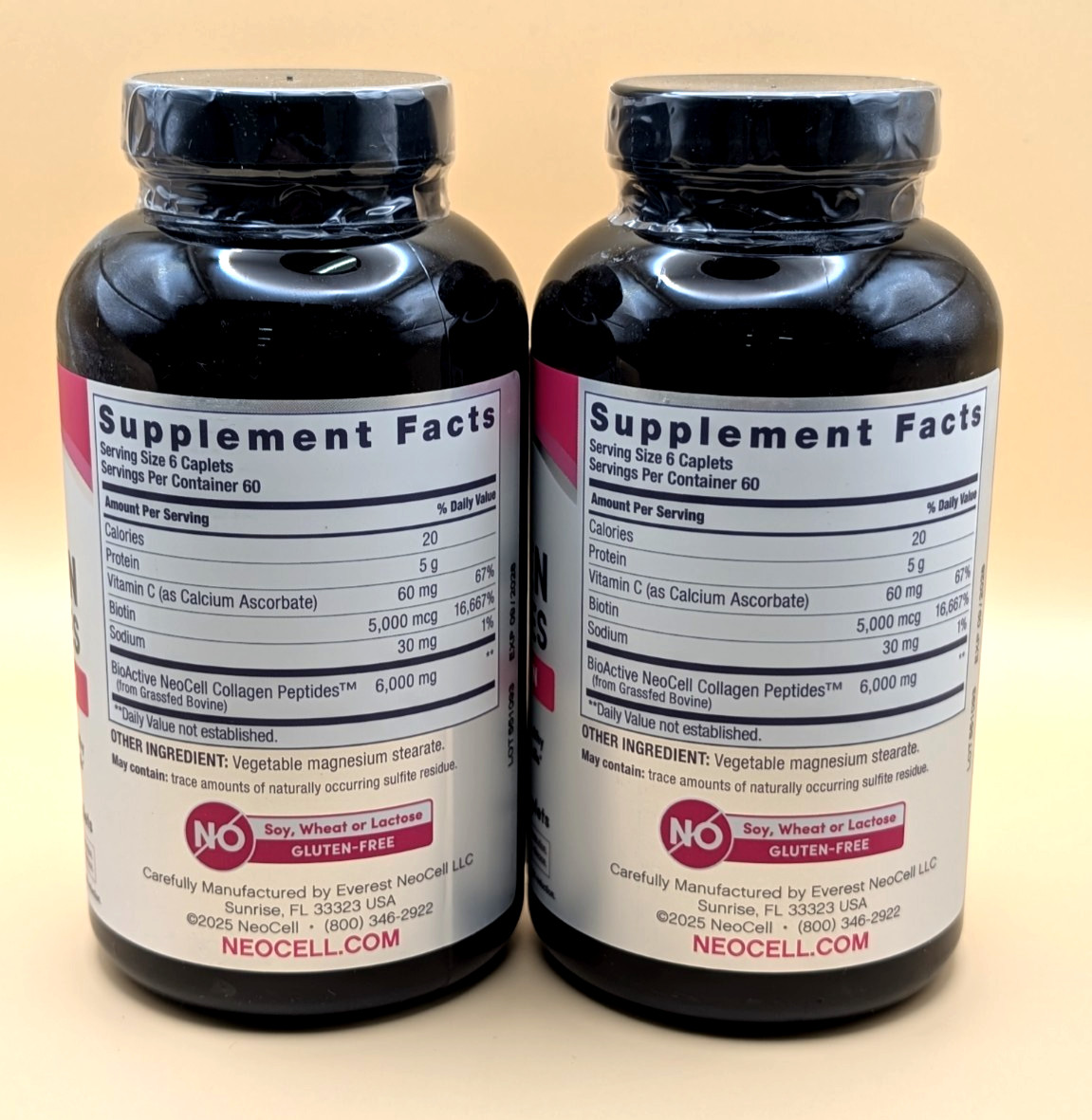 NeoCell Super Collagen + Vitamin C and Biotin Tablets ( 360 ct ) 2 Pack