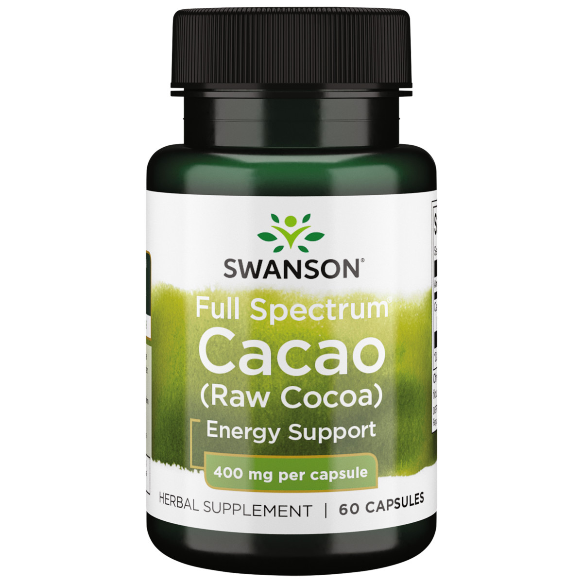 Swanson Cacao (Raw Cocoa) – Full Spectrum 400 mg 60 Capsules
