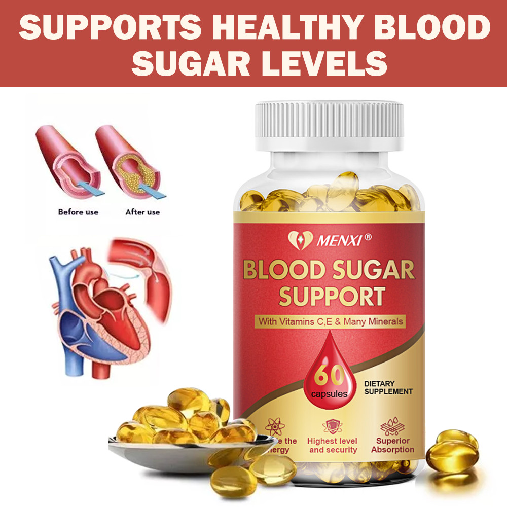 60/120/240 Blood Sugar Complex Capsules w/ Cinnamon, Bitter Melon & Chromium