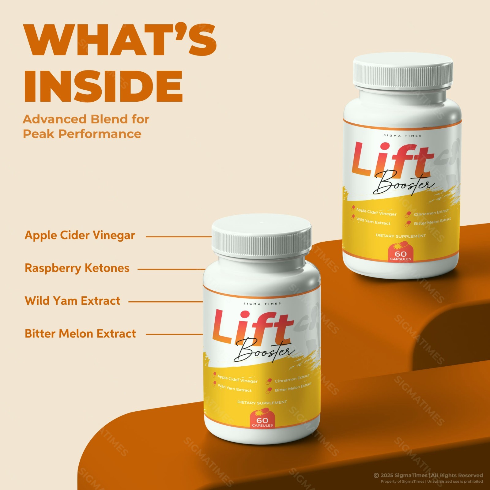 Lift Booster Capsules – Supports Metabolism & Natural Weight Loss – 5 Pack