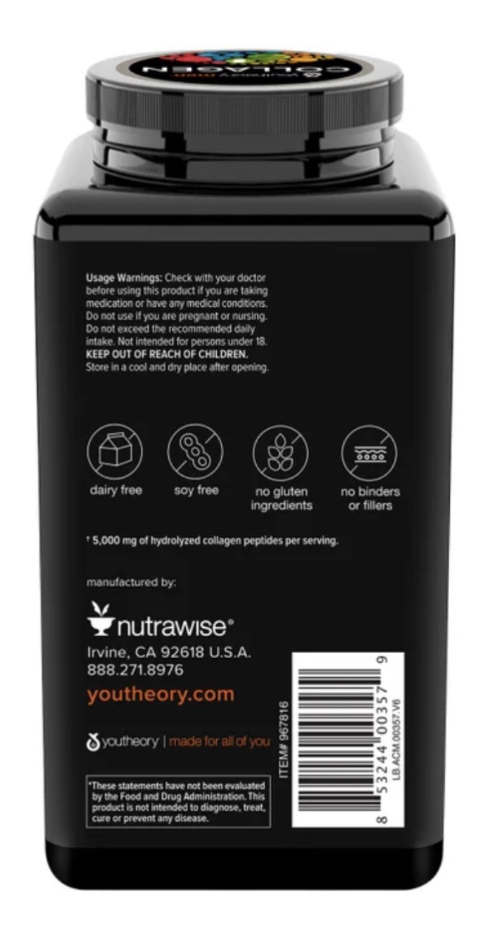 youtheory Mens Collagen Advanced Formula, 390 Tablets! Original- Free Shipping