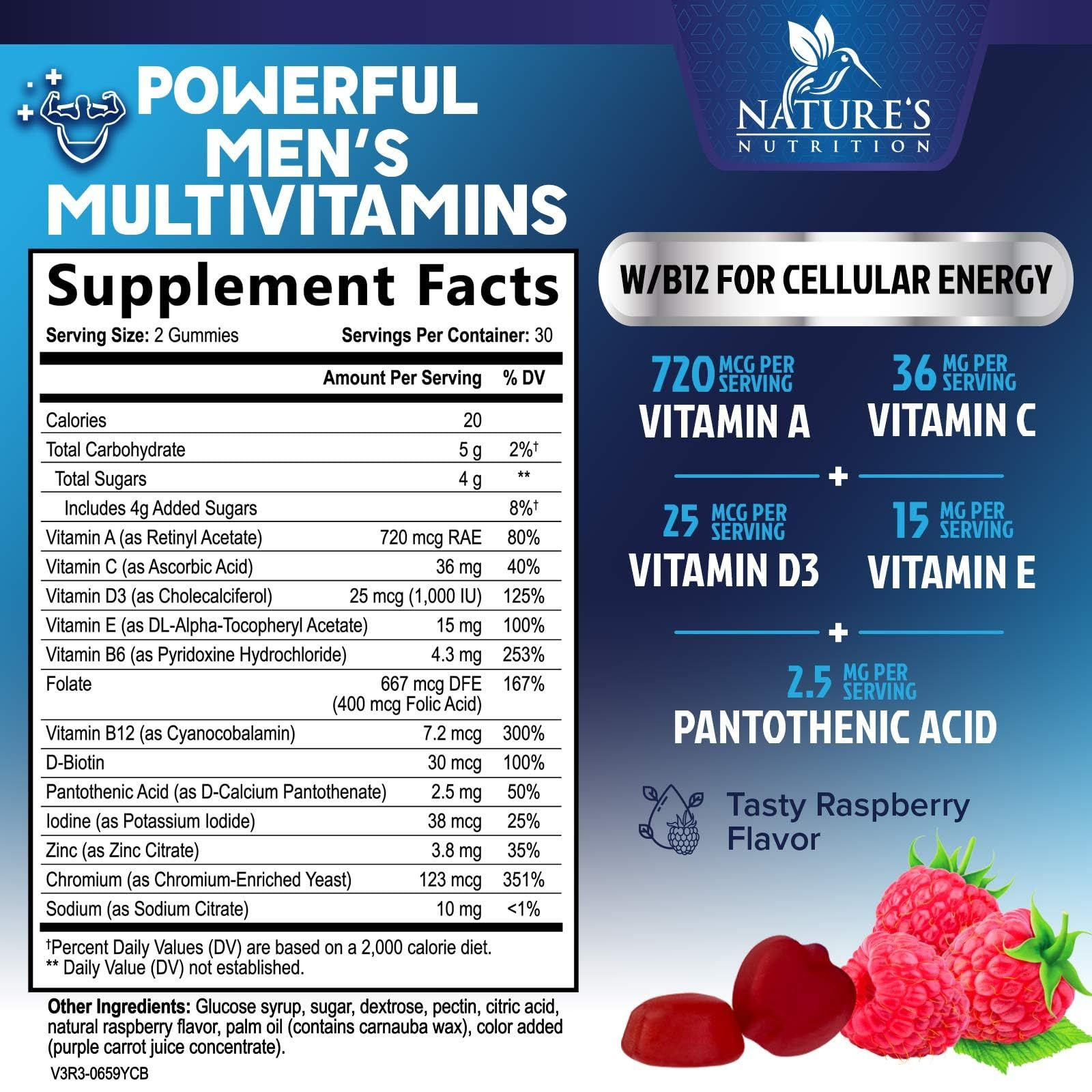 Multivitamin for Men – Complete Daily Mens 60 Count (Pack of 1)