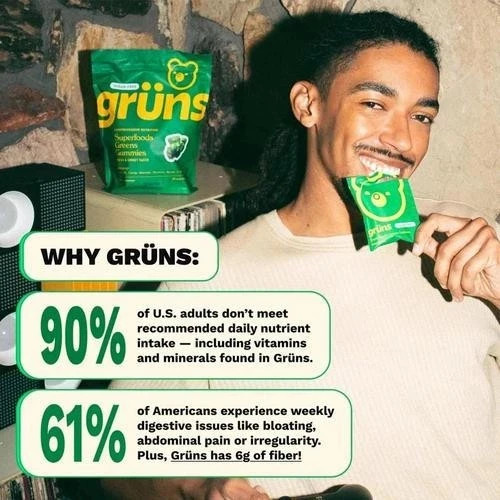 Gruns SuperFood Greens Gummies