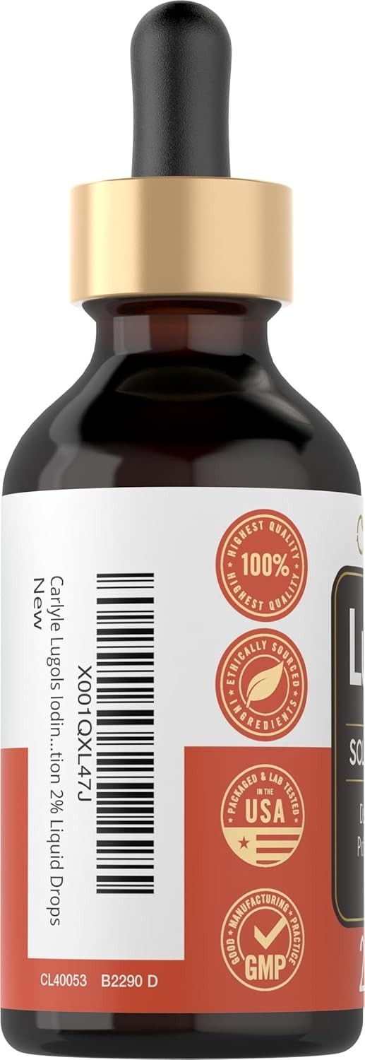 Lugols Iodine 2 Percent 2 Fl Oz Potassium Iodide and Solution