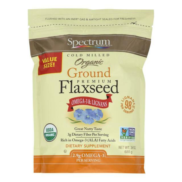 Spectrum Essentials Organic Ground Premium Flaxseed 24 oz Pkg – EXP 07/2025