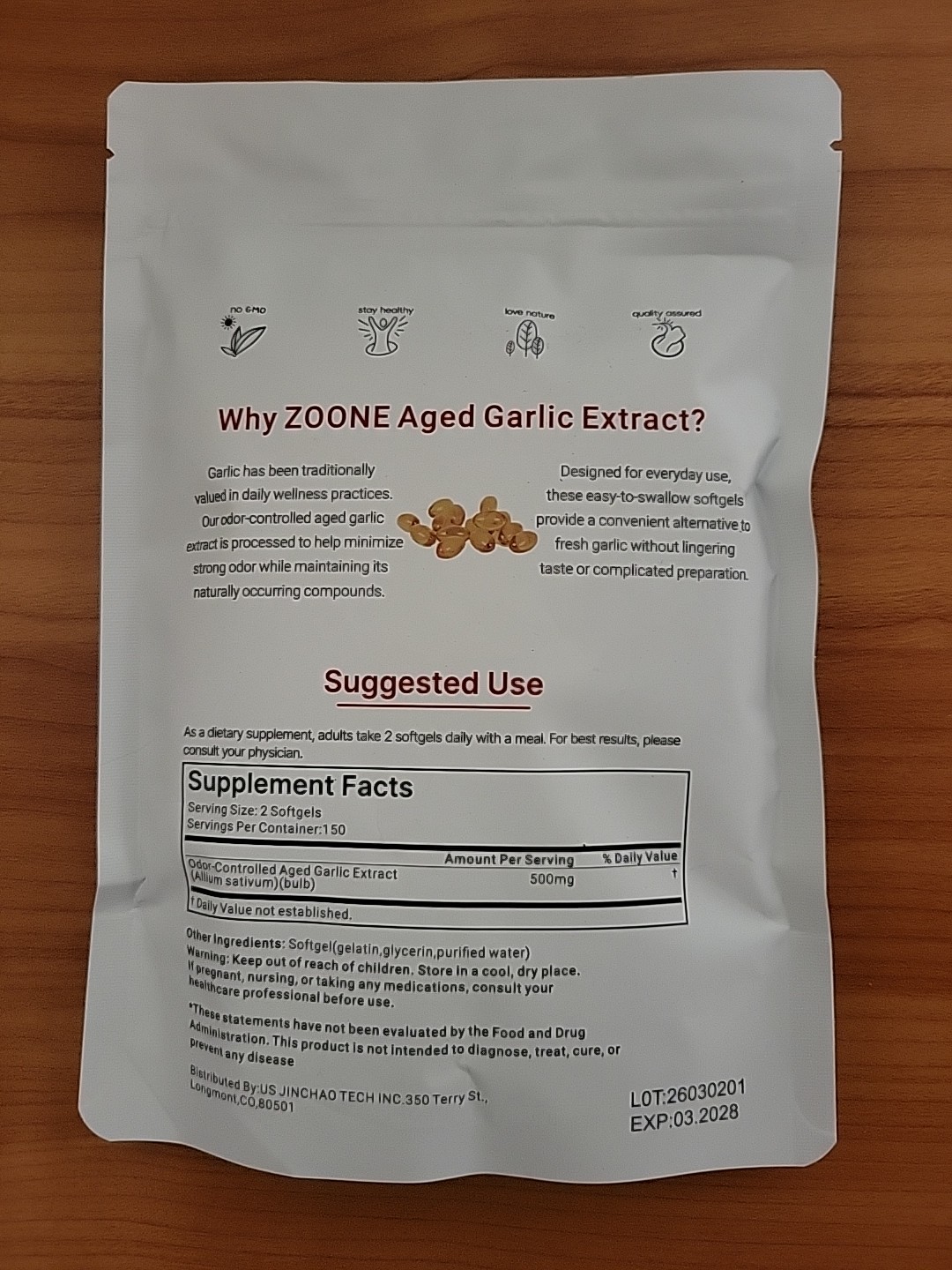 Aged Garlic Extract Daily Wellness Softgels And Gentle Easy To Swallow
