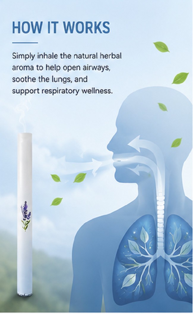 2 Pack Herbal Diffuser with Mullein, Thyme & Mint for Lung Health & Fresh Air