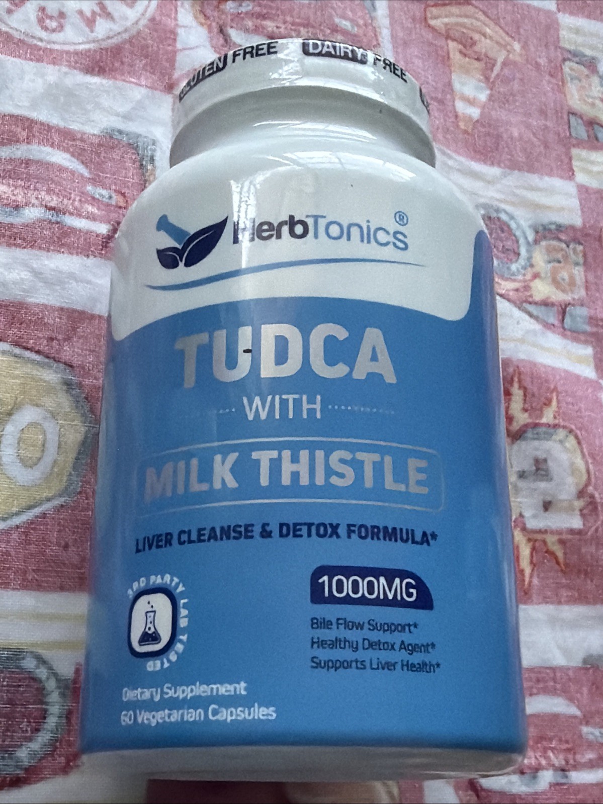 2X Herbtonics TUDCA & Milk Thistle 1000mg 60 Vegetarian Capsules Ea 01/01/2028