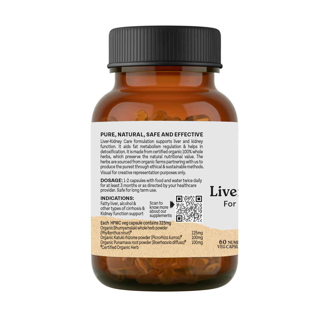 Organic India Liver Kidney Care | Herbal Detox & Daily Wellness Supplement | 60g