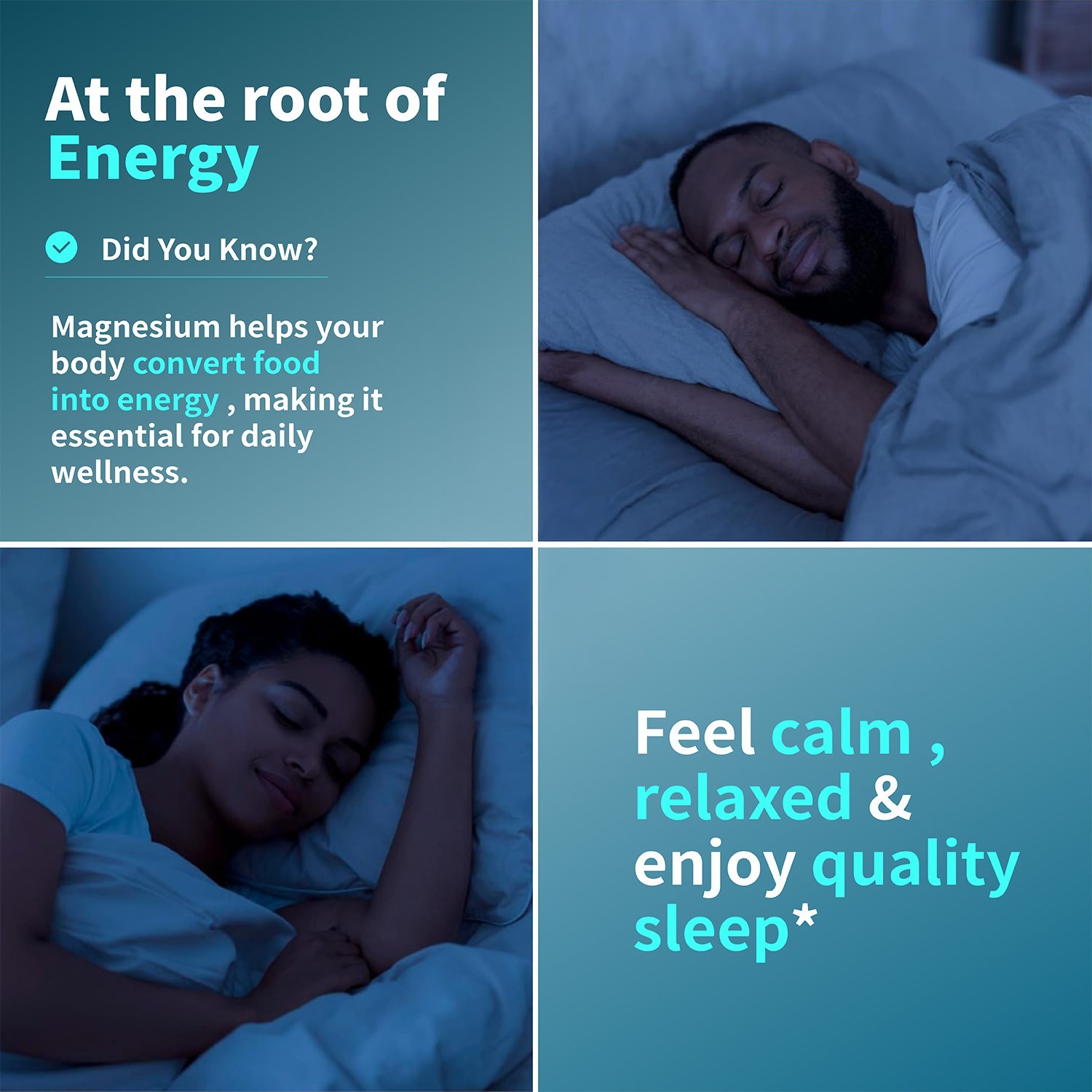 Magnesium Glycinate 500mg | Improved Sleep, Stress & Anxiety Relief | 02/07/2027