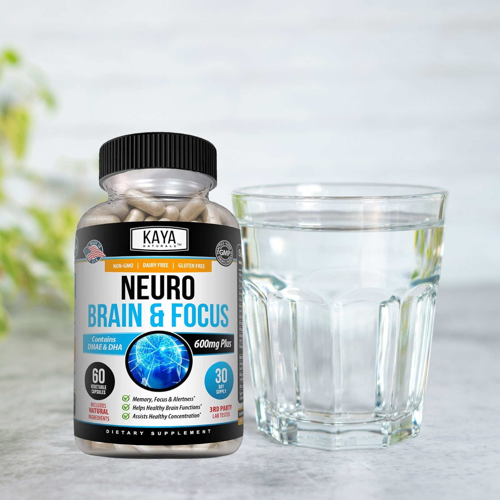 (2 Pack) Neuro Brain & Focus, Memory, Function, Clarity Nootropic Supplement