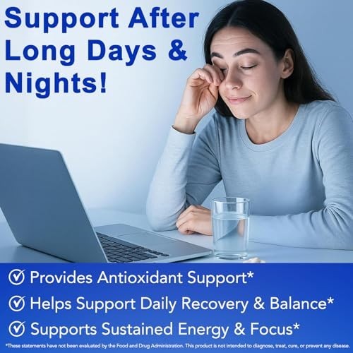 NAC 600mg with NAD+ Daily Complex, N-Acetyl Cysteine Supplement Capsules, Antiox