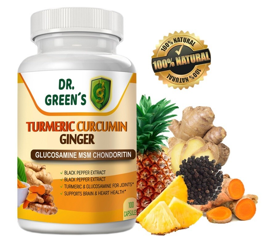 Joint support turmeric curcumin Highest Potency 95% High Absorption Black Pepper