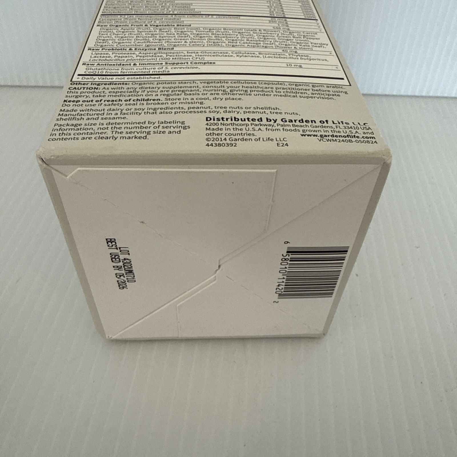 Garden of Life Vitamin Code 50 & Wiser Men 240 Veg Caps (60 Day Supply) 05/2026
